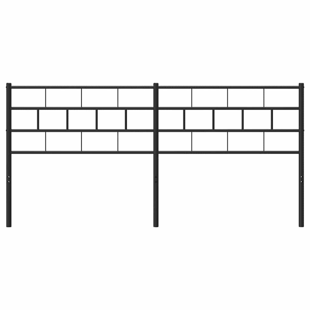 Cabeceira de cama 180 cm metal preto