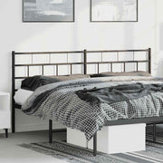 Cabeceira de cama 180 cm metal preto