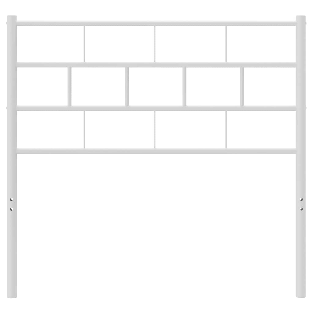 Cabeceira de cama 100 cm metal branco