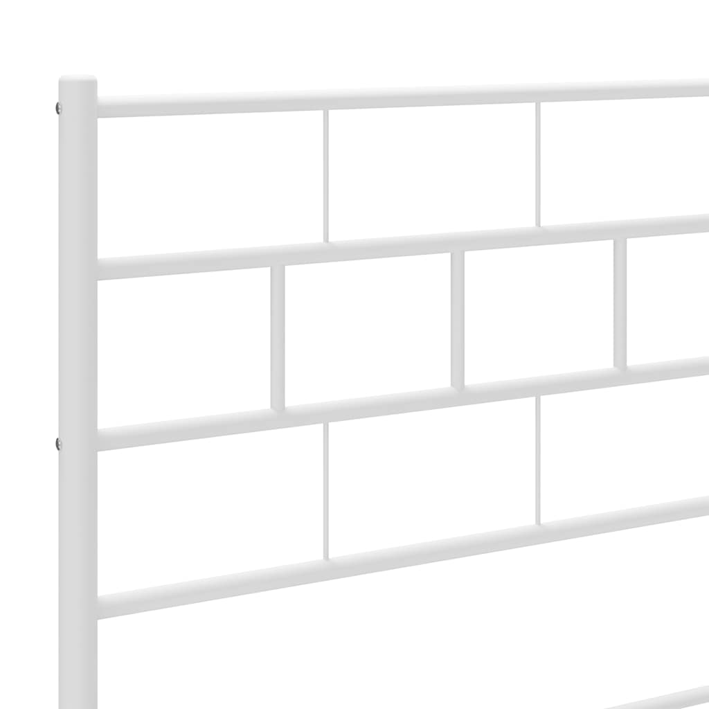 Cabeceira de cama 100 cm metal branco