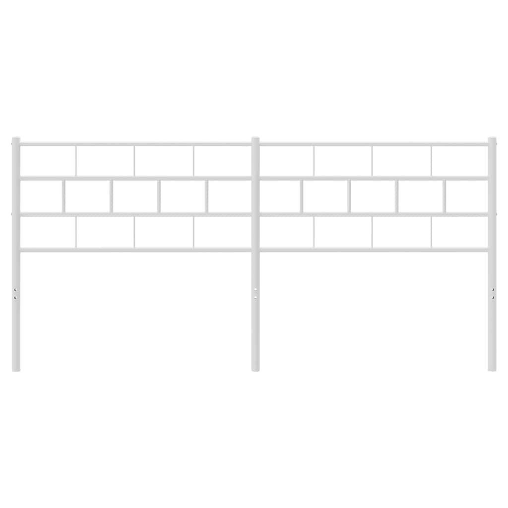 Cabeceira de cama 180 cm metal branco