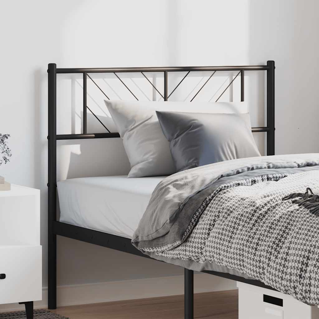 Cabeceira de cama 100 cm metal preto