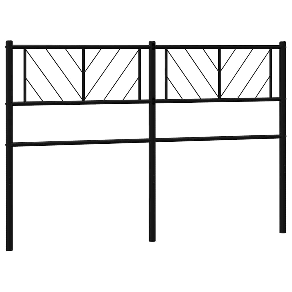 Cabeceira de cama 135 cm metal preto