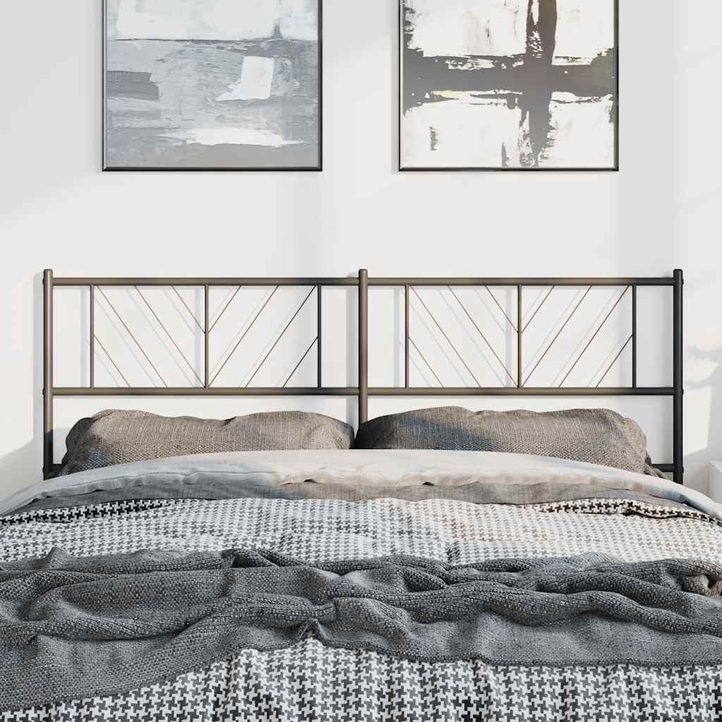Cabeceira de cama 150 cm metal preto