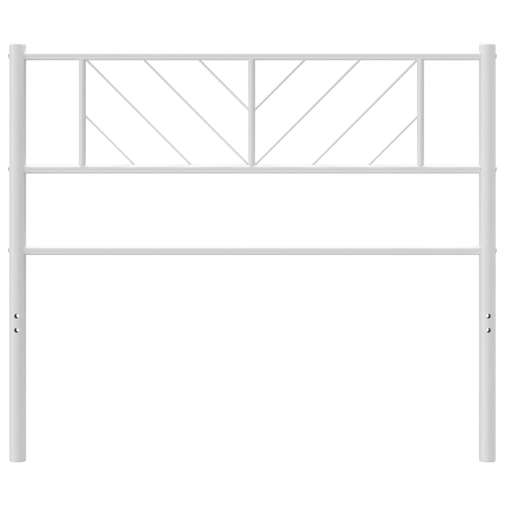 Cabeceira de cama 107 cm metal branco