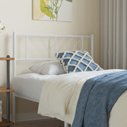 Cabeceira de cama 107 cm metal branco