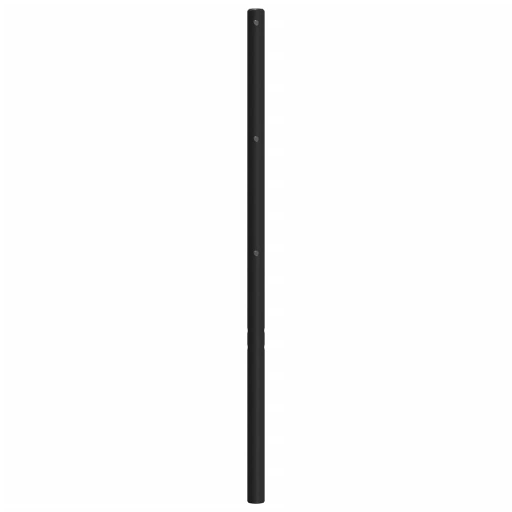 Cabeceira de cama 90 cm metal preto