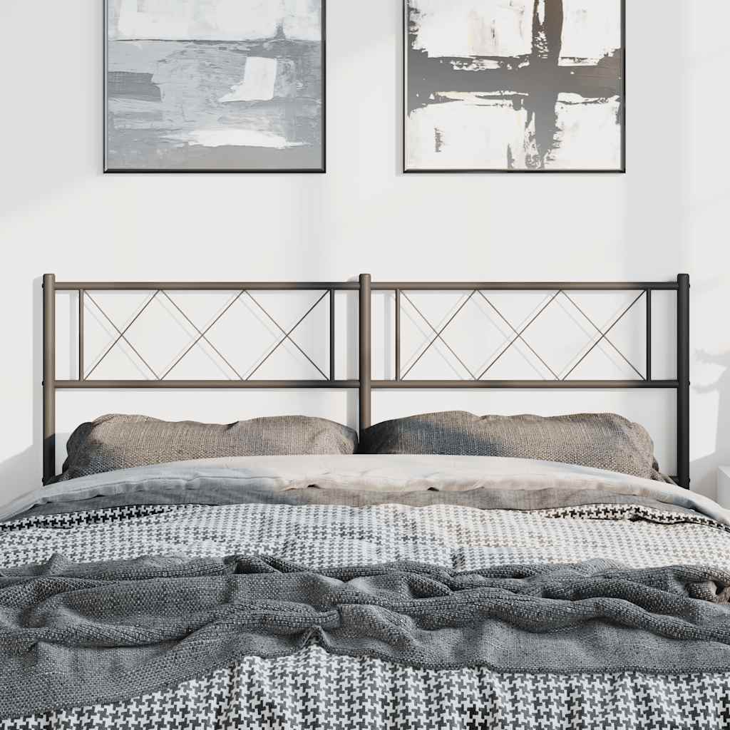 Cabeceira de cama 135 cm metal preto