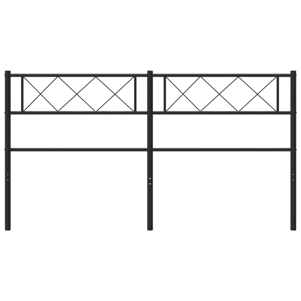 Cabeceira de cama 150 cm metal preto
