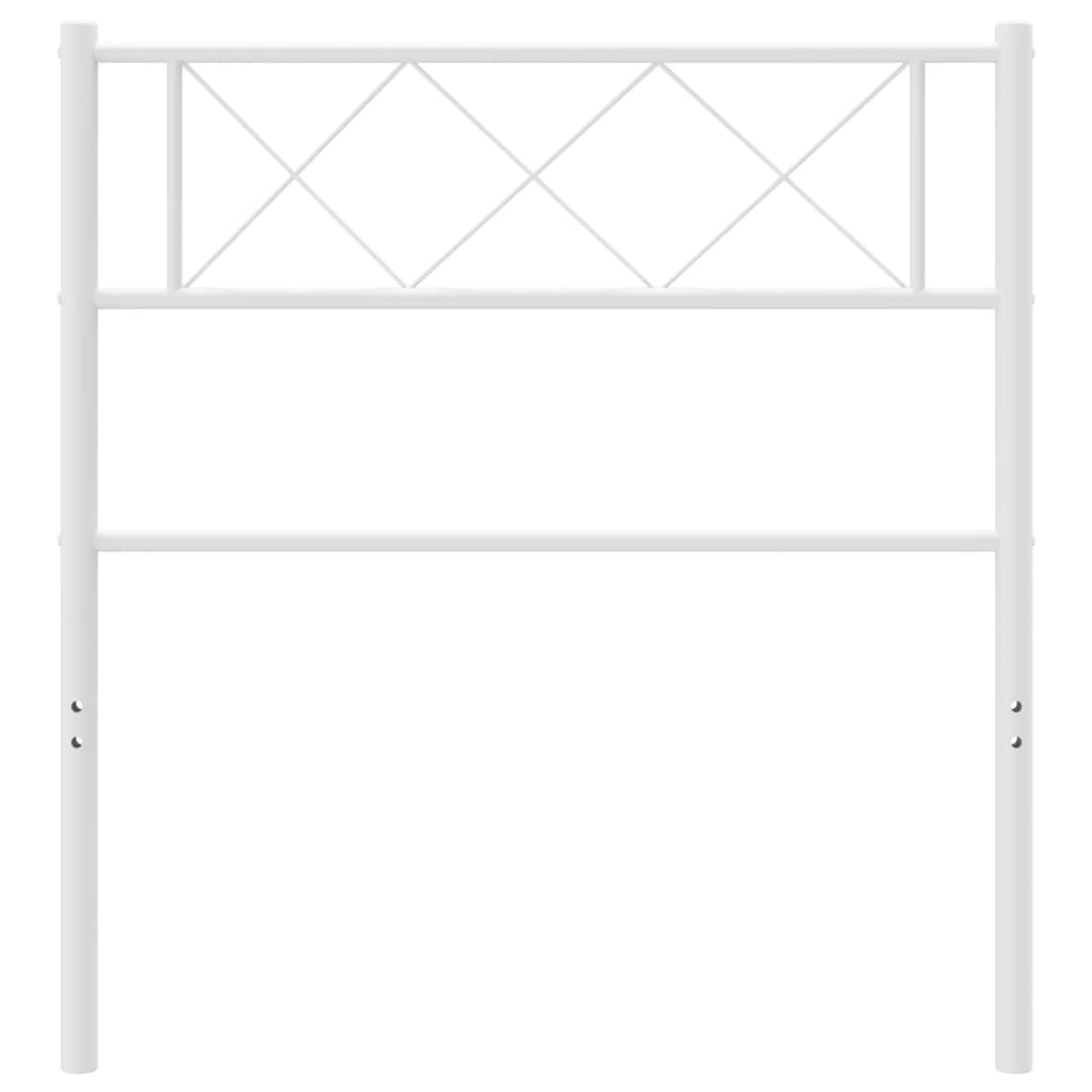 Cabeceira de cama 90 cm metal branco