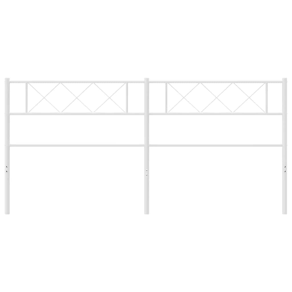 Cabeceira de cama 180 cm metal branco