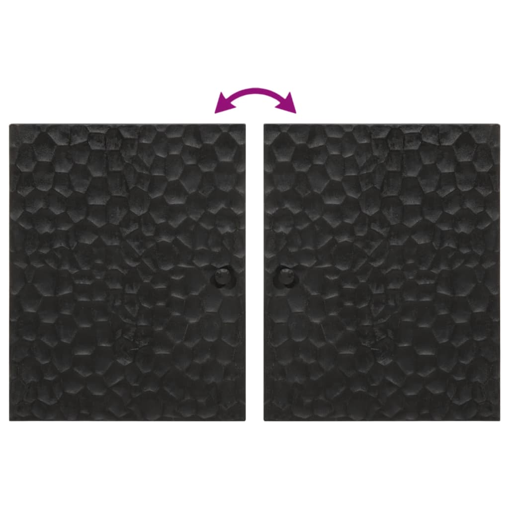 5 pcs conj. móveis de casa de banho madeira de mangueira maciça