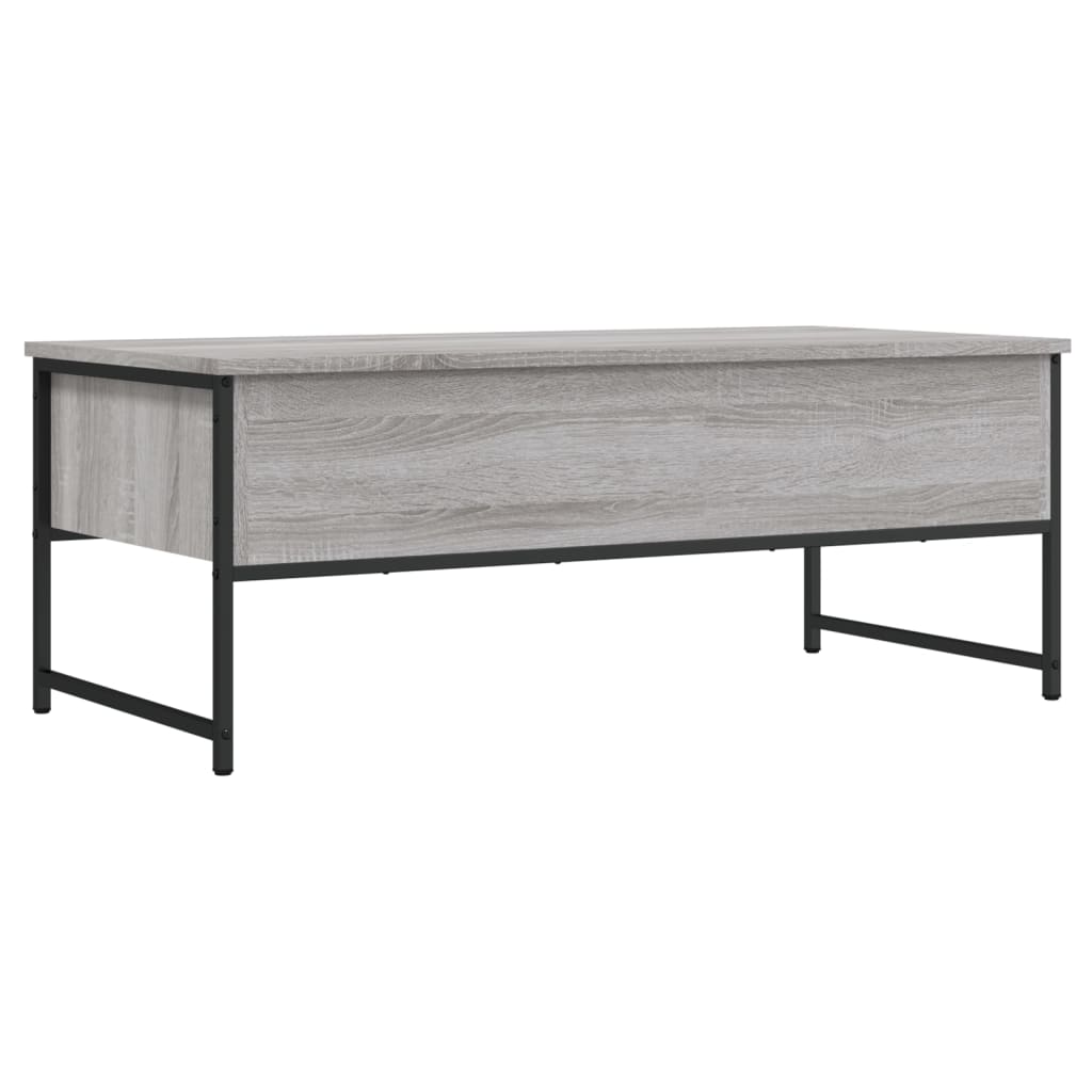Mesa de centro 101x49x39,5 cm derivados madeira cinzento sonoma