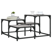 Mesa de centro 68x68x40 cm derivados de madeira cinzento sonoma