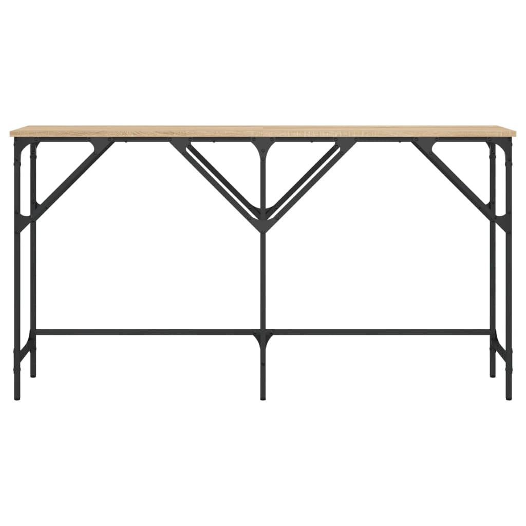 Mesa consola 140x29x75 cm derivados de madeira carvalho sonoma