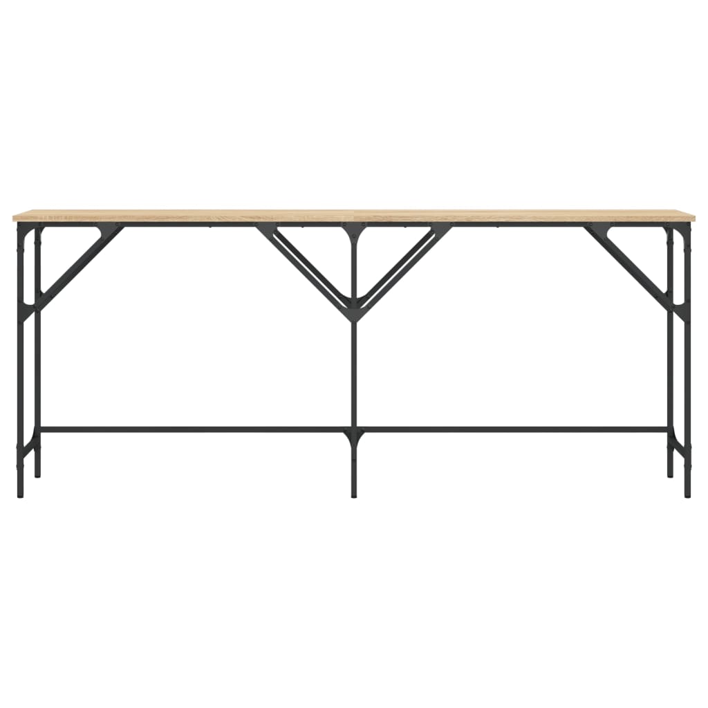 Mesa consola 180x29x75 cm derivados de madeira carvalho sonoma