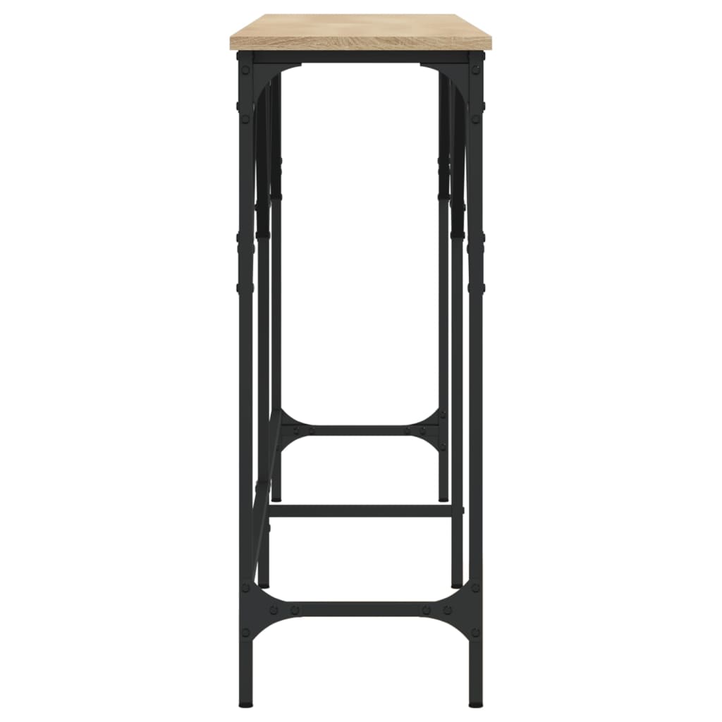 Mesa consola 180x29x75 cm derivados de madeira carvalho sonoma