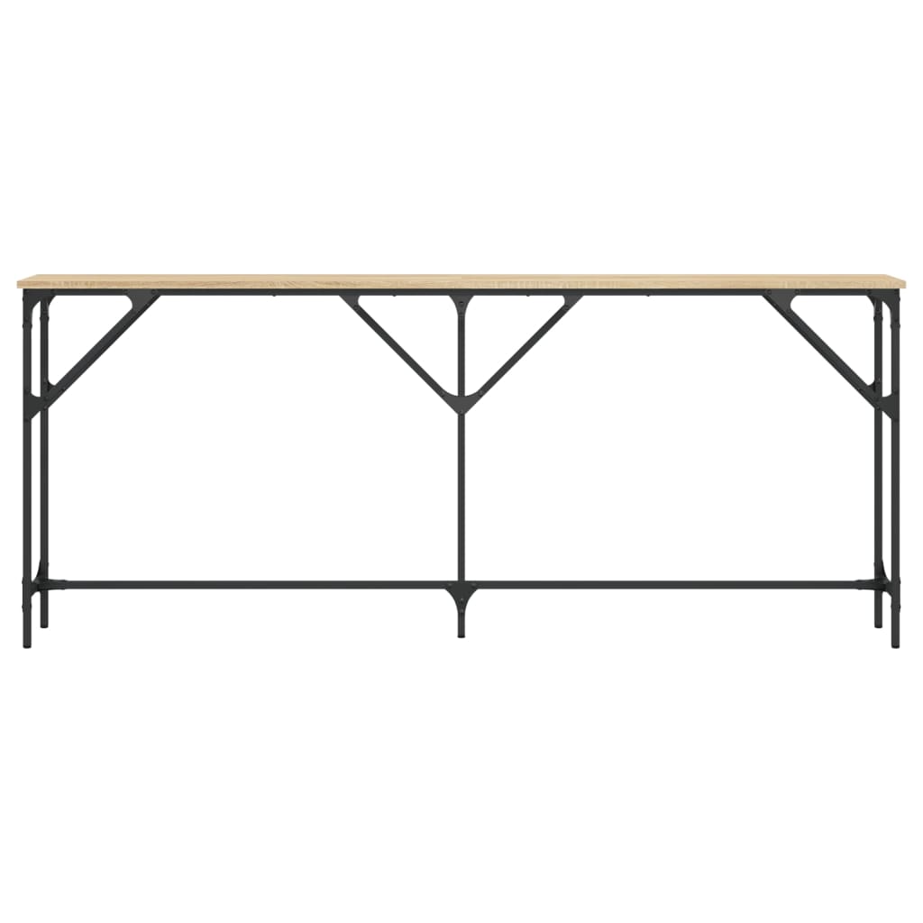Mesa consola 180x23x75 cm derivados de madeira carvalho sonoma