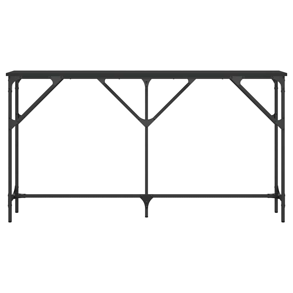 Mesa consola 140x23x75 cm derivados de madeira preto