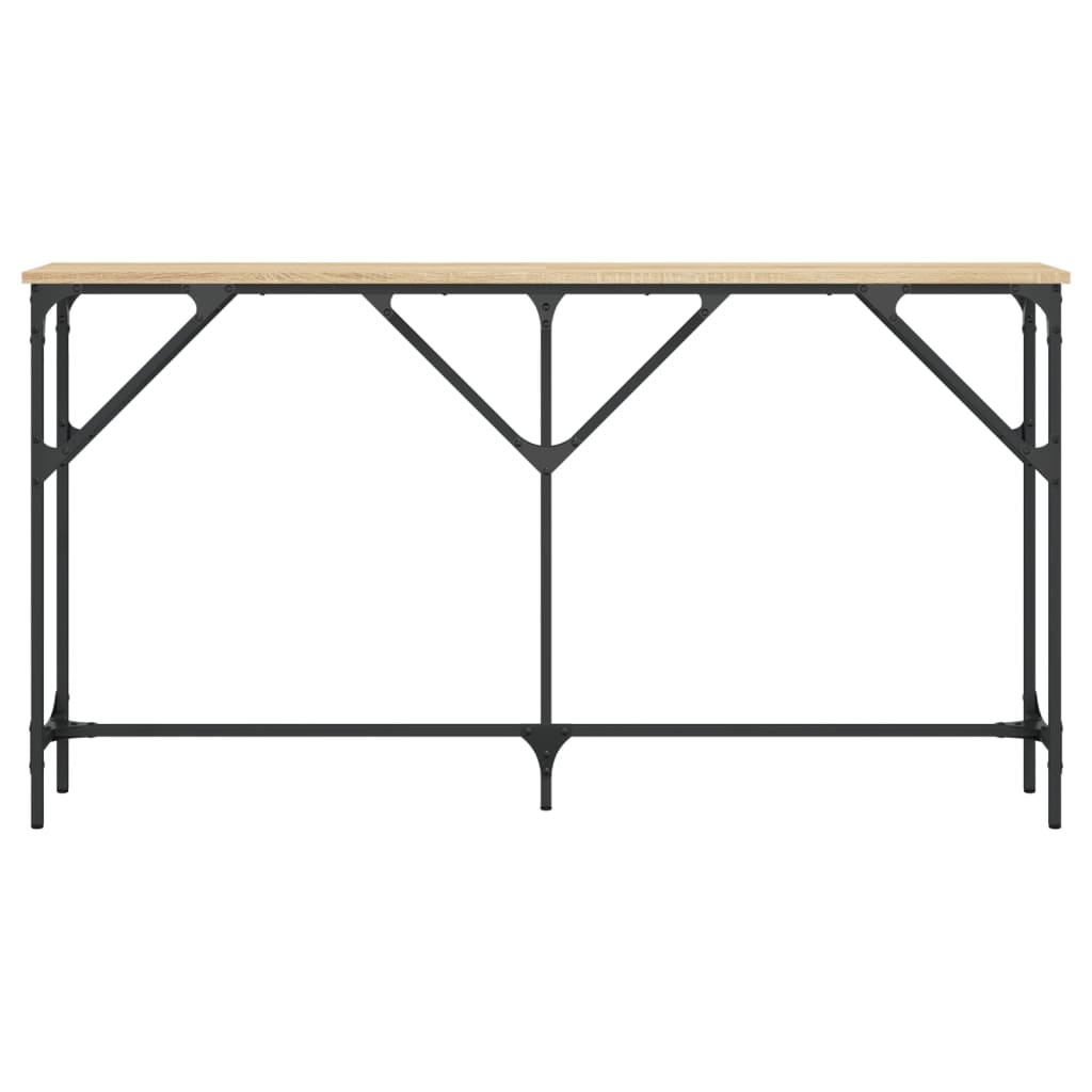 Mesa consola 140x23x75 cm derivados de madeira carvalho sonoma