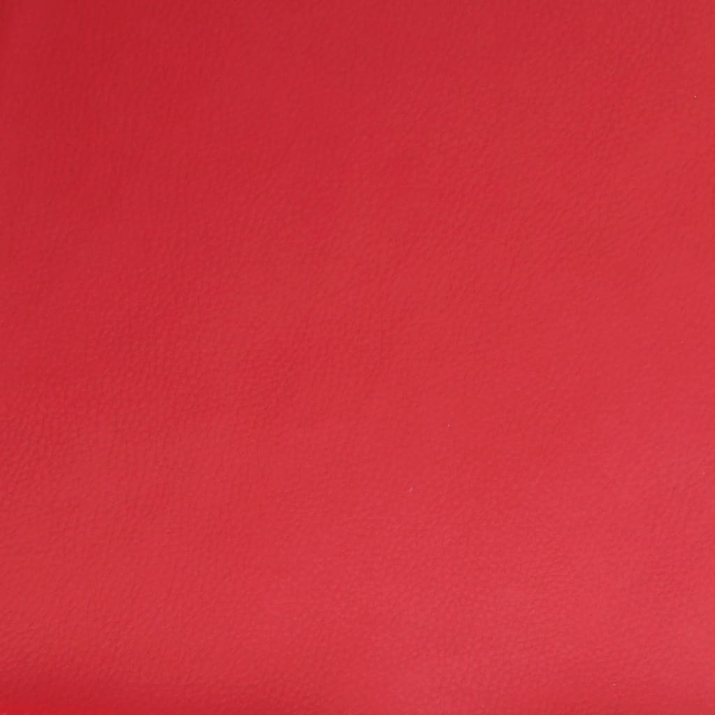 Poltrona reclinável couro artificial vermelho