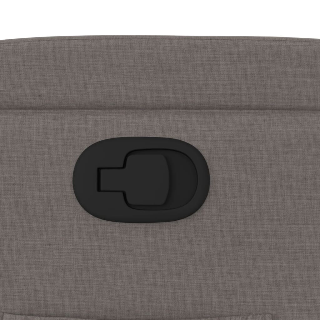 Poltrona reclinável tecido cinzento-acastanhado