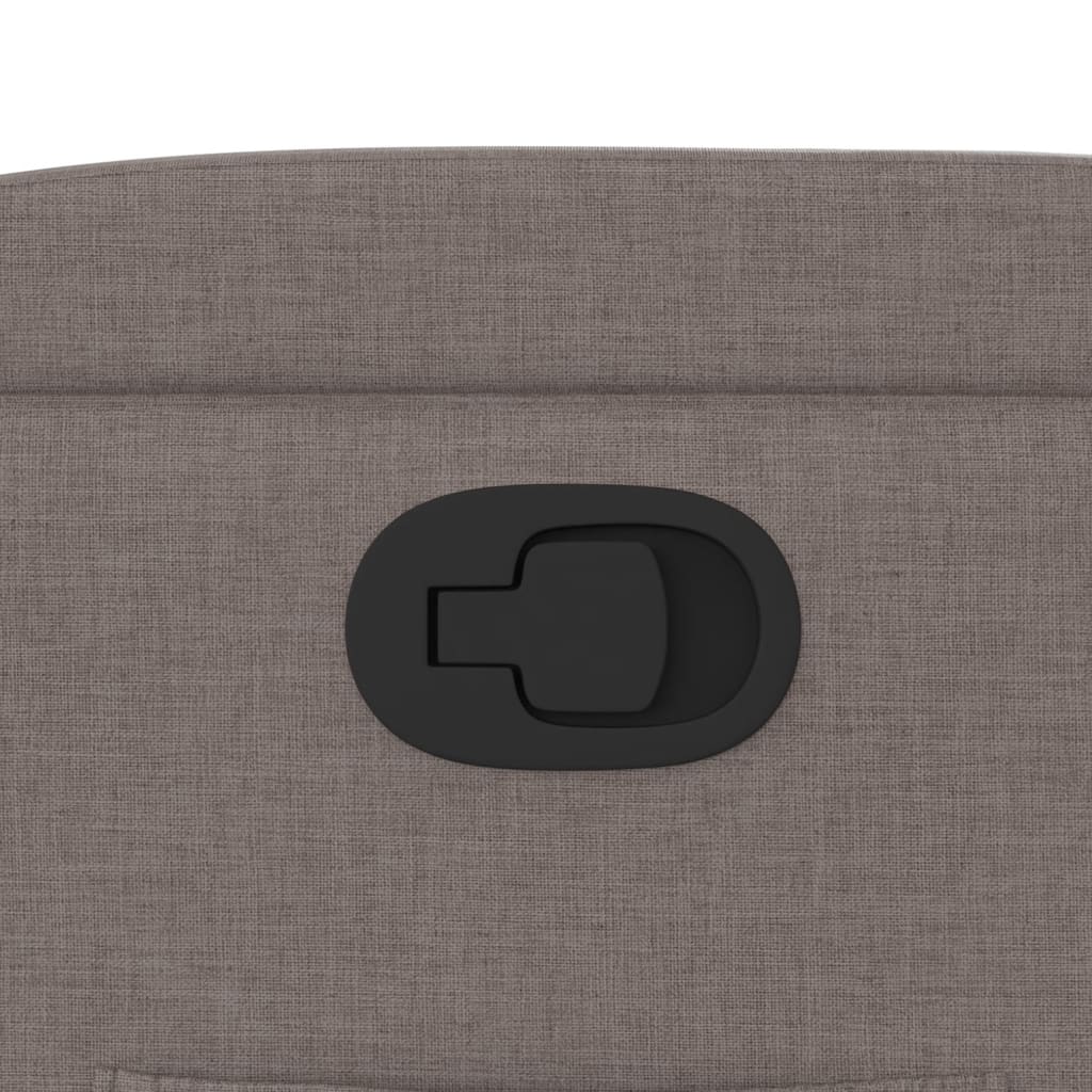 Poltrona reclinável tecido cinzento-acastanhado