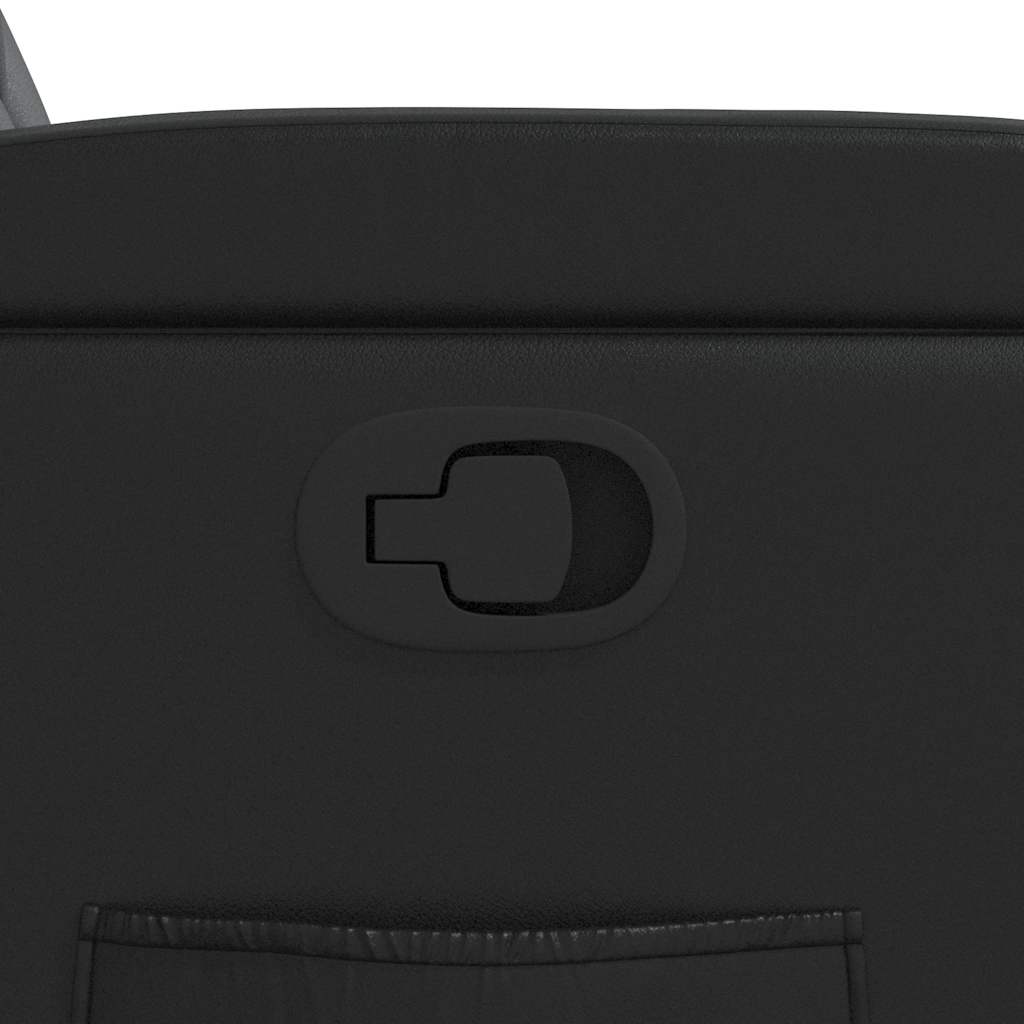 Poltrona reclinável couro artificial preto