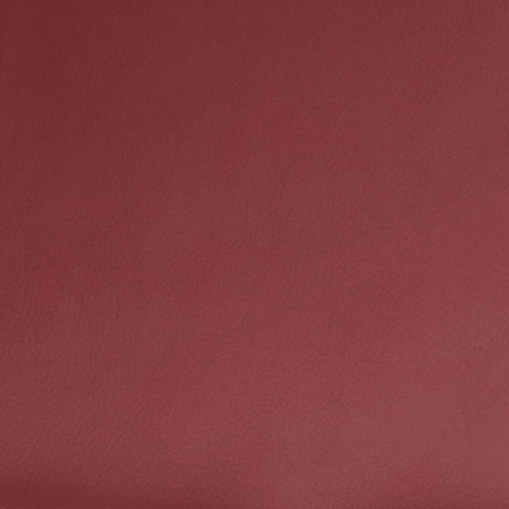 Poltrona reclinável couro artificial vermelho tinto