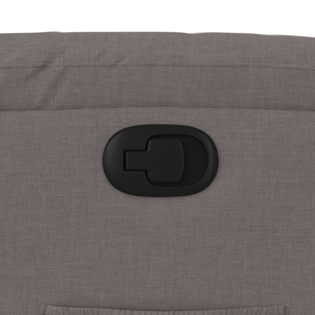 Poltrona reclinável tecido cinzento-acastanhado