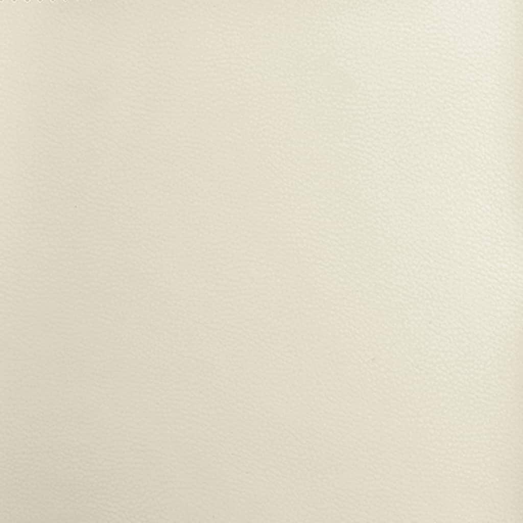 Poltrona reclinável couro artificial cor creme