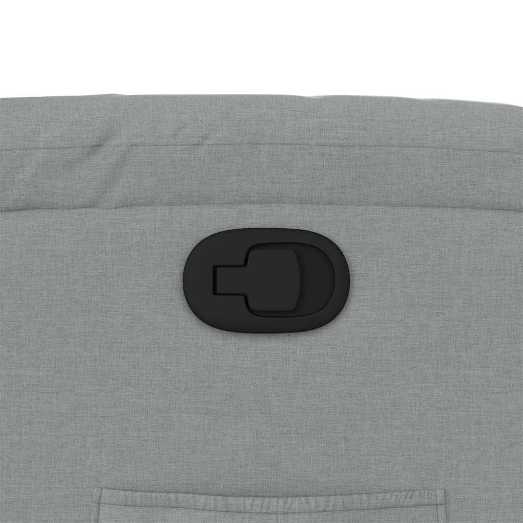 Poltrona reclinável tecido cinzento-claro