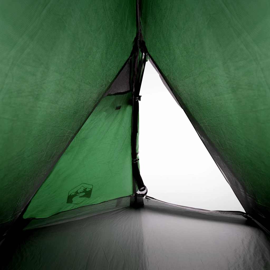Tenda de campismo cúpula para 2 pessoas impermeável verde