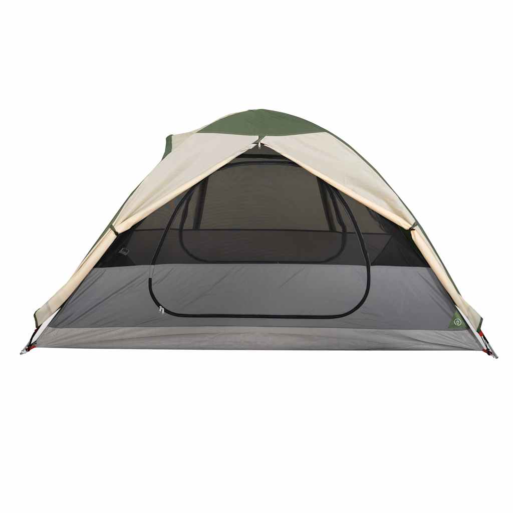 Tenda de campismo cúpula para 2 pessoas impermeável verde