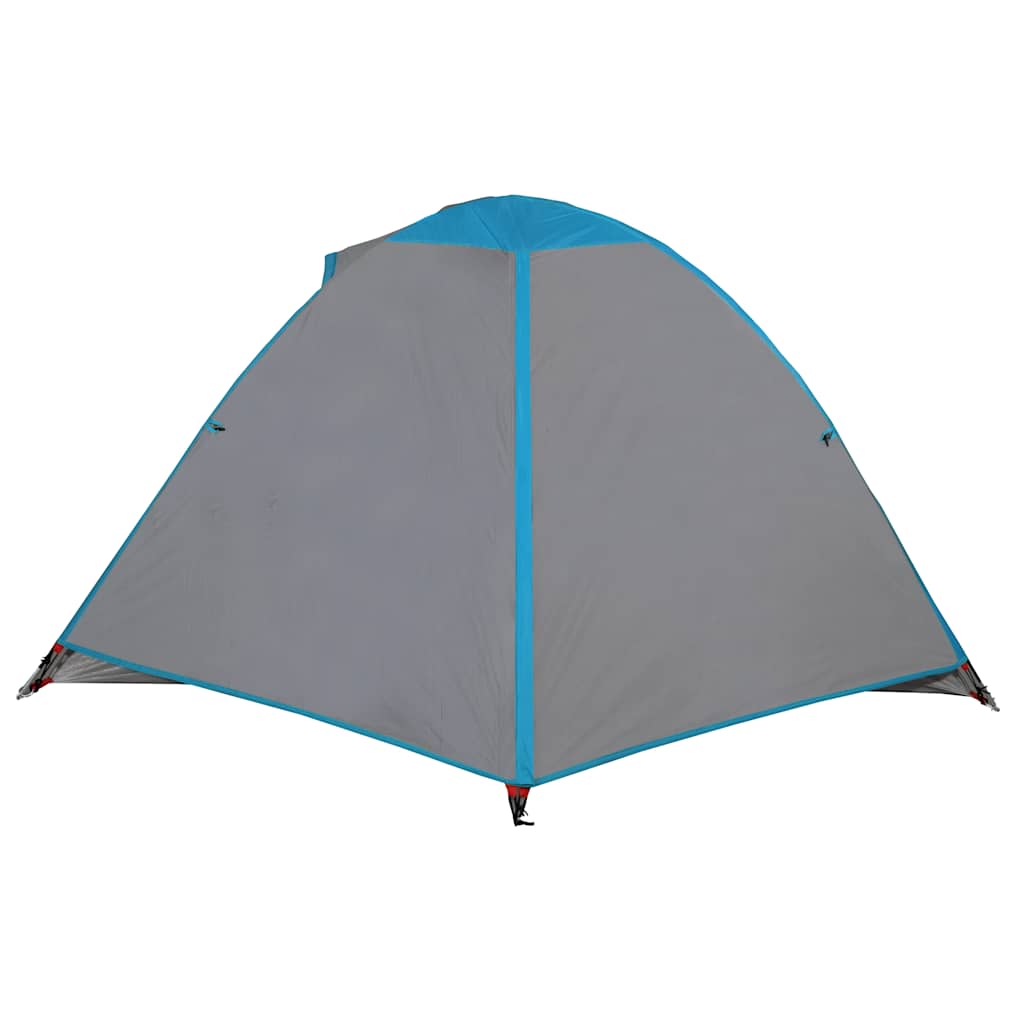 Tenda de campismo cúpula para 2 pessoas impermeável azul