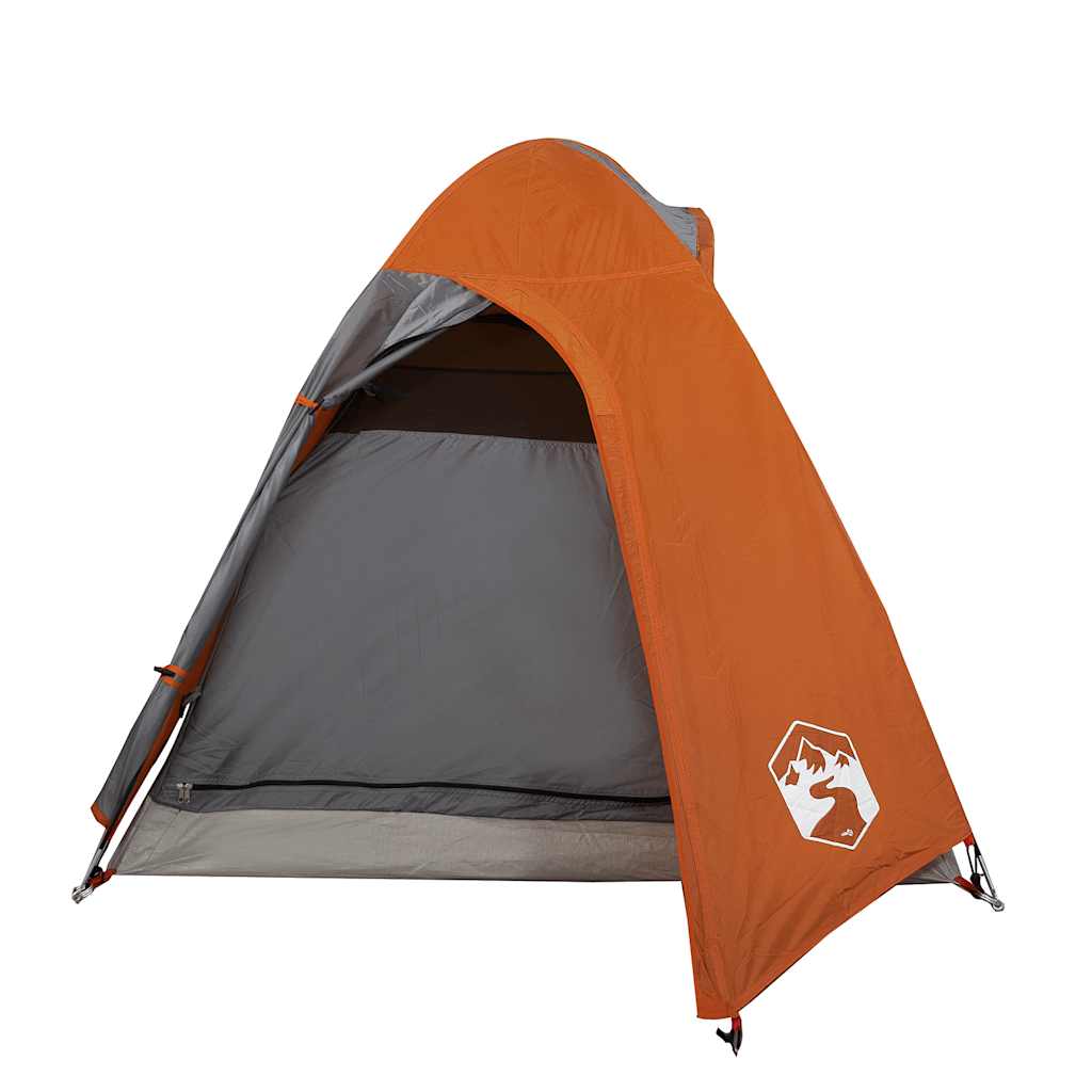 Tenda de campismo cúpula p/ 2 pessoas impermeável laranja