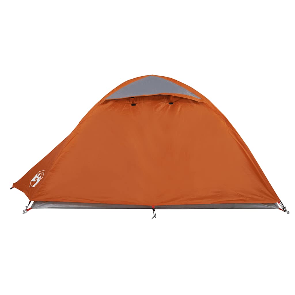 Tenda de campismo cúpula p/ 2 pessoas impermeável laranja