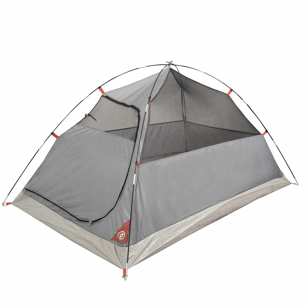 Tenda de campismo cúpula p/ 2 pessoas impermeável laranja