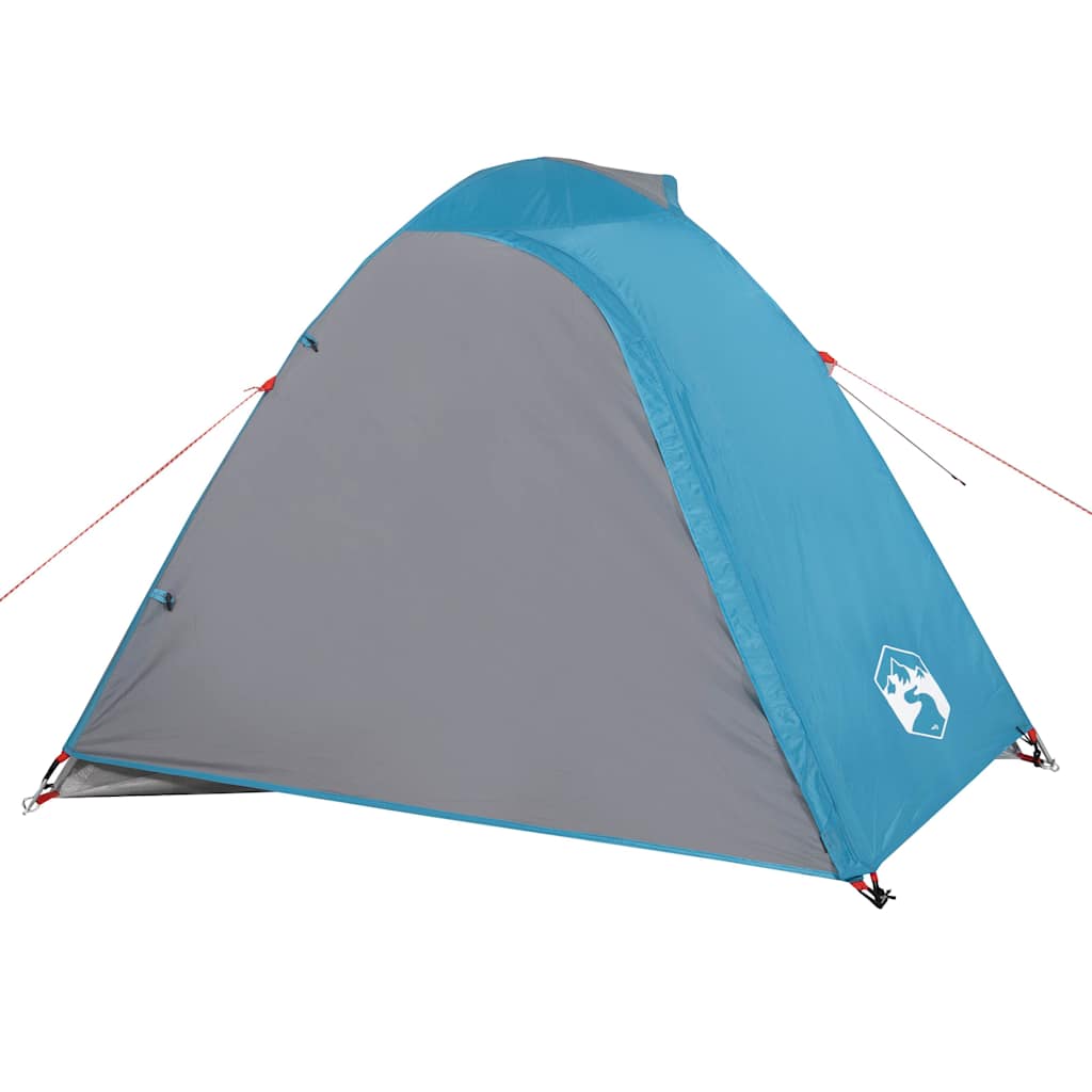Tenda de campismo cúpula para 3 pessoas impermeável azul