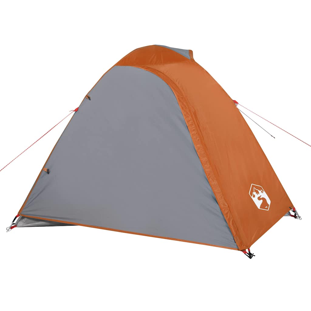Tenda de campismo cúpula p/ 3 pessoas impermeável laranja