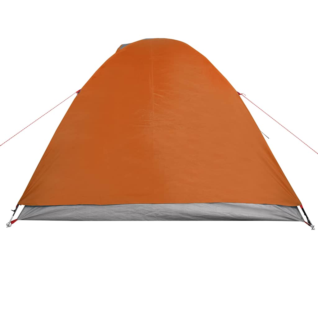 Tenda de campismo cúpula p/ 3 pessoas impermeável laranja