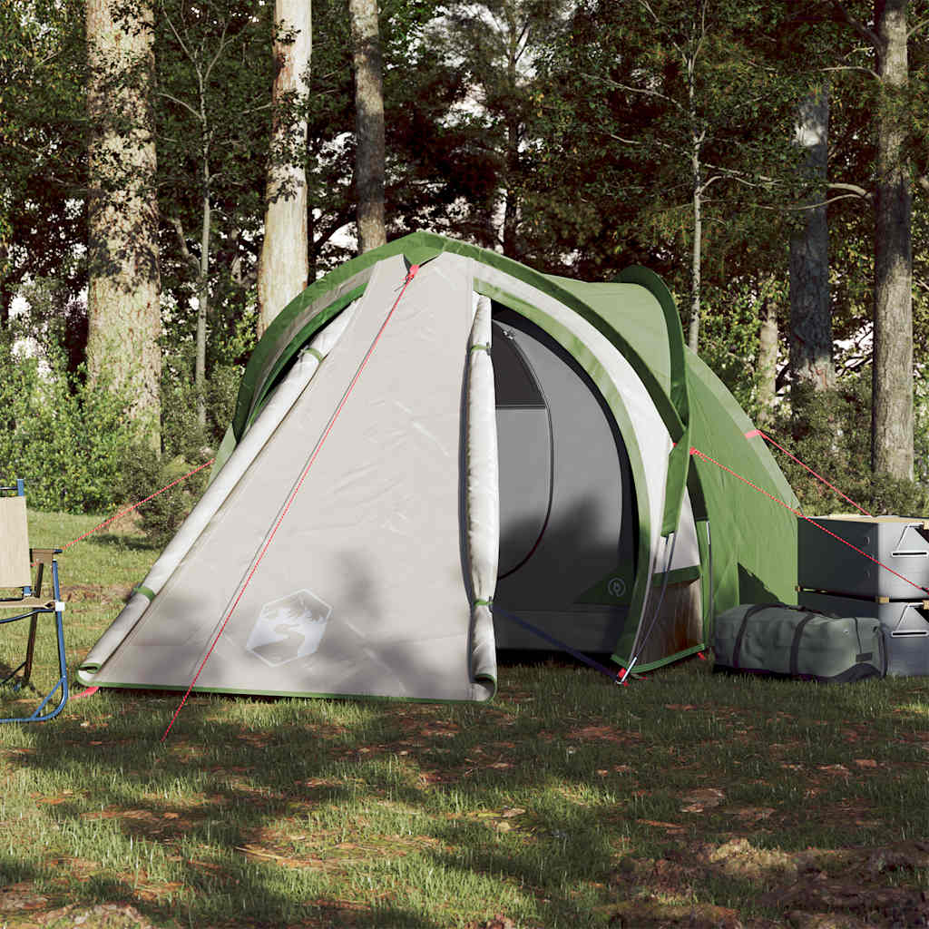Tenda de campismo cúpula para 2 pessoas impermeável verde