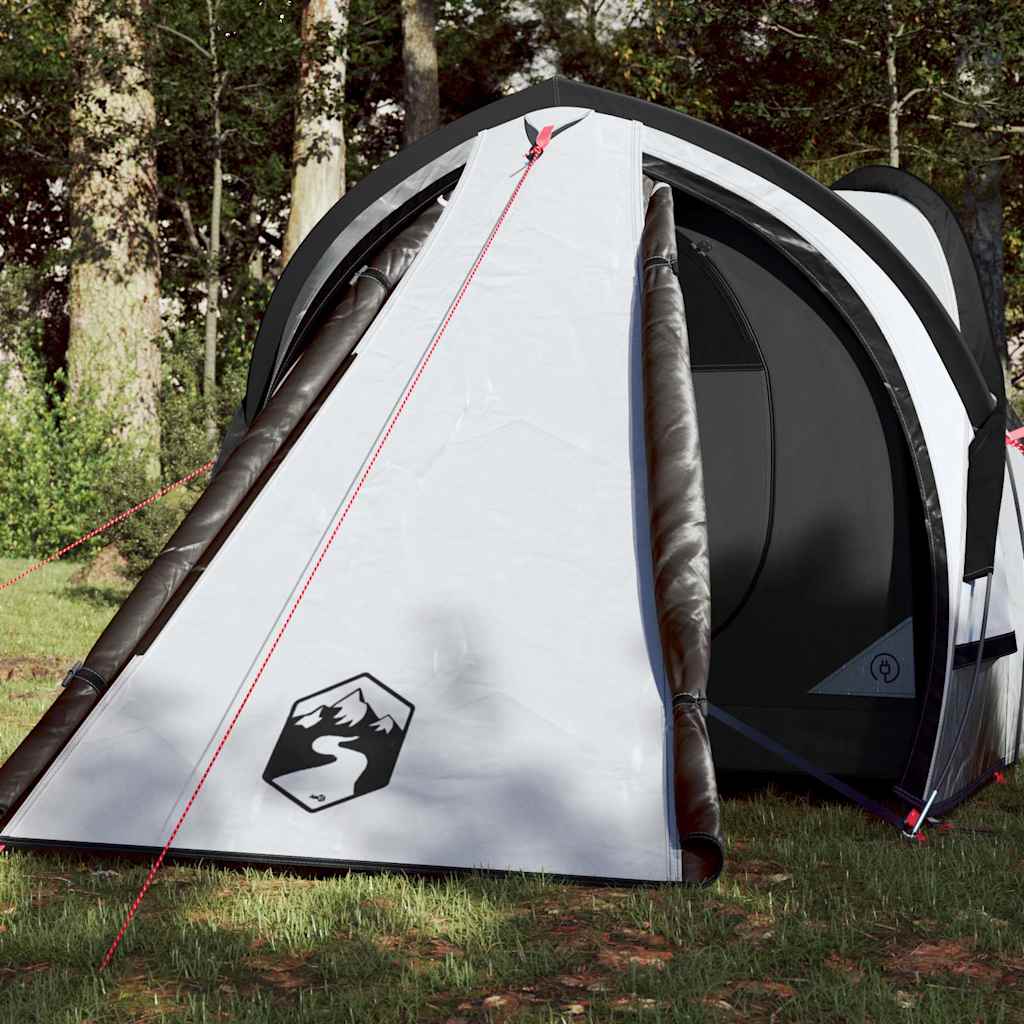 Tenda de campismo cúpula p/ 2 pessoas opaca impermeável branco