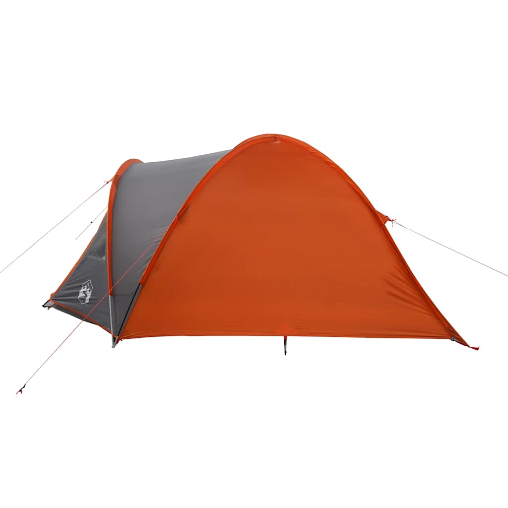 Tenda de campismo cúpula p/ 4 pessoas impermeável laranja
