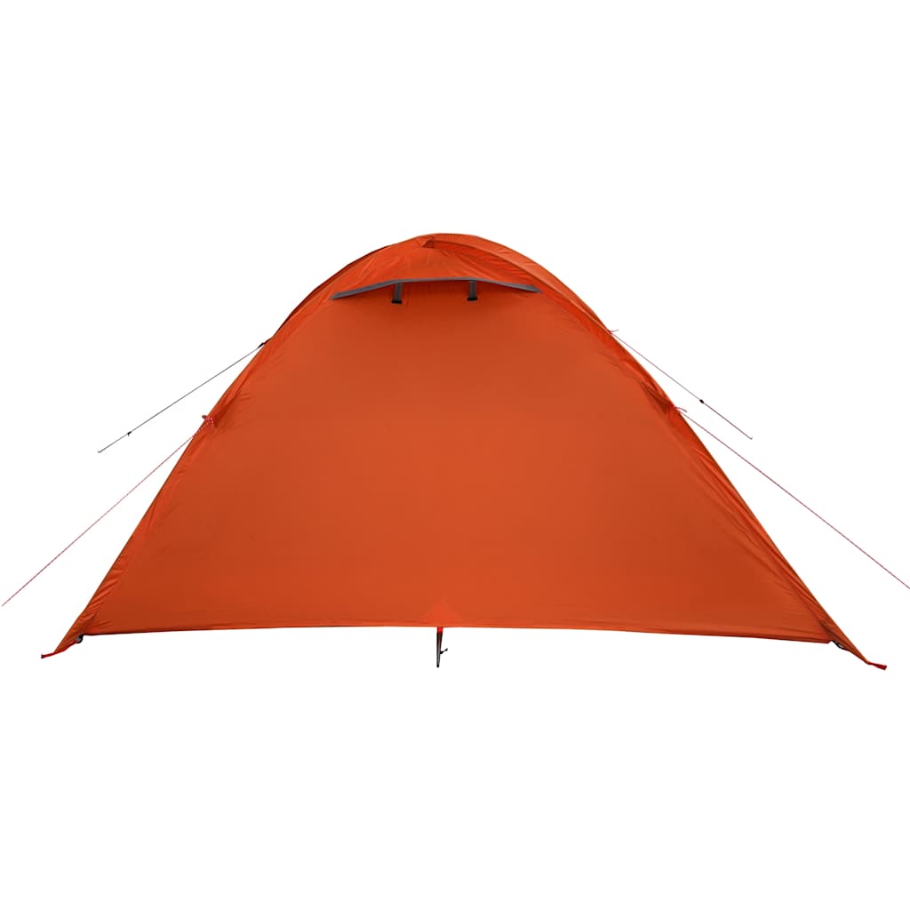 Tenda de campismo cúpula p/ 4 pessoas impermeável laranja