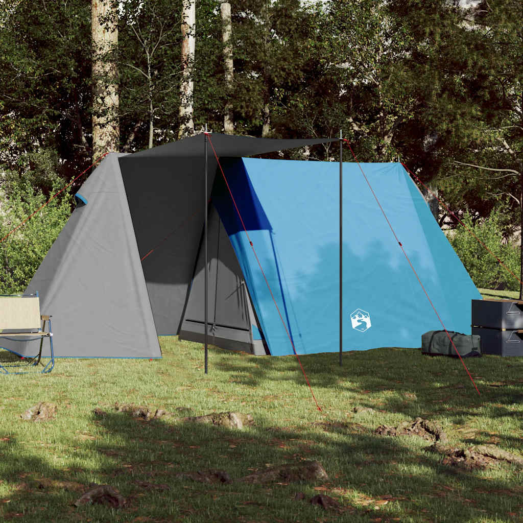 Tenda de campismo para 3 pessoas impermeável azul
