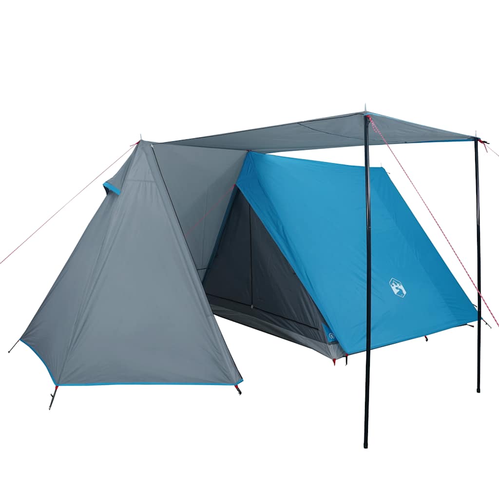 Tenda de campismo para 3 pessoas impermeável azul