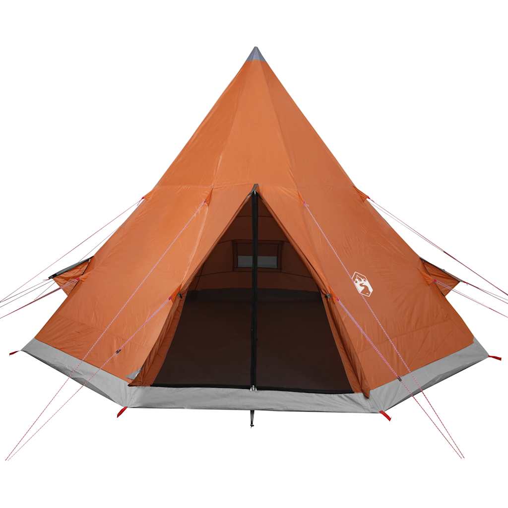 Tenda de campismo tipi para 4 pessoas impermeável laranja