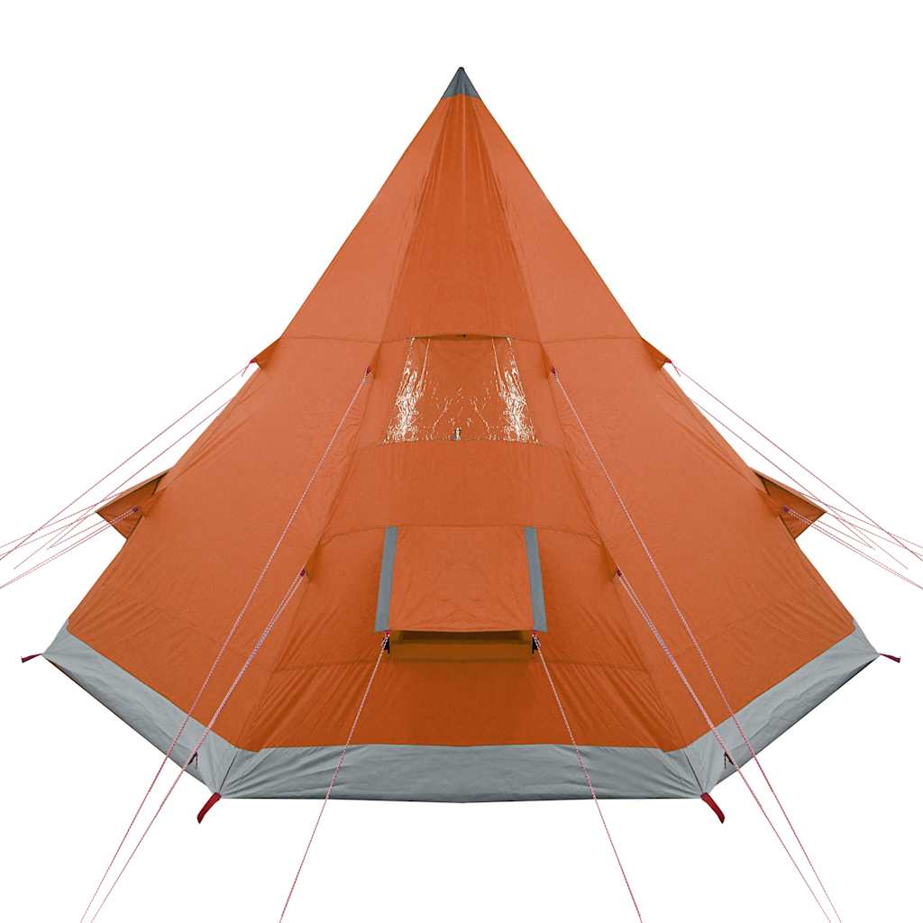 Tenda de campismo tipi para 4 pessoas impermeável laranja