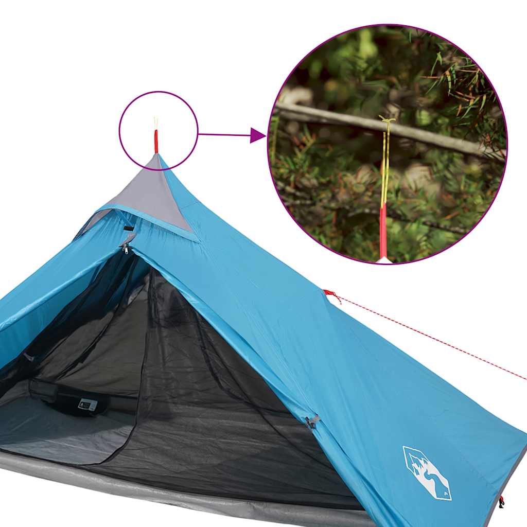 Tenda suspensa tipi para 1 pessoa impermeável azul